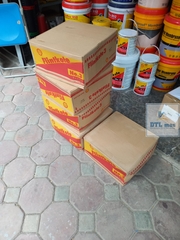 Flintkote No.3 - Lon 3.5 lít. Chống thấm gốc Bitum Polymer đàn hồi một thành phần. Dùng được cho bể cá Koi, bể nước, ống thép