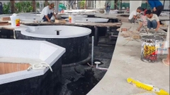 Flintkote No.3 - Thùng 18 lít. Chống thấm gốc Bitum Polymer đàn hồi một thành phần. Dùng được cho bể nước, bể cá Koi, ống thép