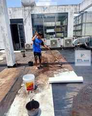 Flintkote No.3 - Thùng 18 lít. Chống thấm gốc Bitum Polymer đàn hồi một thành phần. Dùng được cho bể nước, bể cá Koi, ống thép