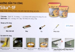 Sika 1F Thùng 18kg - Hợp chất chống thấm cho bề mặt bê tông và vữa - Chống thấm pha xi măng