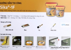 Sika 1F Thùng 6Kg - Hợp chất chống thấm cho bề mặt bê tông và vữa - Chống thấm pha xi măng