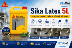 Sika Latex 5L – Phụ Gia Chống Thấm & Kết Nối Bê Tông