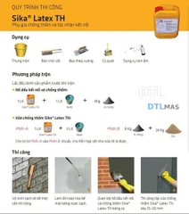 Sika Latex 5L – Phụ Gia Chống Thấm & Kết Nối Bê Tông