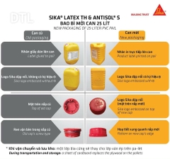 Sika Latex TH Can 5 Lít - Phụ Gia Chống Thấm Và Tác Nhân Kết Nối