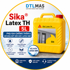 Sika Latex TH 5L – Phụ Gia Chống Thấm & Hồ Dầu Kết Nối Gốc Latex SBR