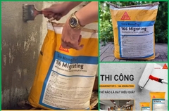 Sika Monotop 166 Migrating - Bao 25kg - Vữa chống thấm tinh thể thẩm thấu gốc xi măng