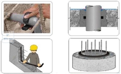 Sika Swellstop II - Thanh cao su trương nở chống thấm mạch ngừng bê tông, cổ ống. Tiết diện 19x9mm