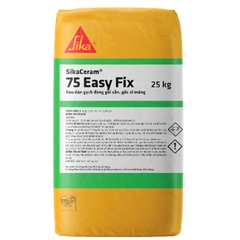 SikaCeram 75 Easy Fix 25kg - Keo dán gạch gốc xi măng dùng dán gạch cho các loại gạch ceramic, gạch đồng chất (kích thước vừa và nhỏ)