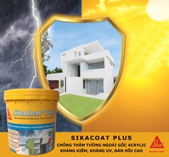 SikaCoat Plus 20kg - Sơn chống thấm nội ngoại thất đàn hồi gốc Acrylic
