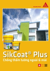 SikaCoat Plus 20kg - Sơn chống thấm nội ngoại thất đàn hồi gốc Acrylic