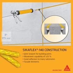 Sikaflex 140 Contruction 600ml - Chất Trám Khe Một Thành Phần Gốc Polyurethane