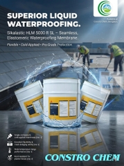 Sikalastic HLM 5000 R SL 25Kg - Chống Thấm Polyurethane Đàn Hồi Cao. Thi công nguội, dạng lỏng, có khả năng tự san phẳng