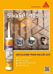 Sikasil 109Plus - Màu Đen - Keo trám khe Silicone gốc axit mau khô dán kính