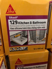 Sikasil 129 Kitchen & Bathroom - Keo silicone trám khe khu vực ẩm ướt - Màu trong