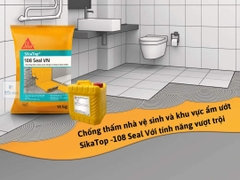 Sikatop 108 Seal VN 18kg - Chống thấm 2 thành phần gốc Xi măng + Polymer gia cường cốt sợi