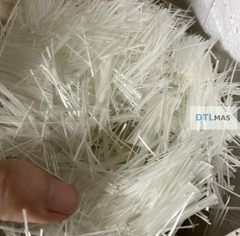 Sợi Thủy Tinh Cắt Ngắn 5cm (50mm) | Gia Cường Bê Tông, Vữa Xi Măng, GRC, GFRC & Composite Chống Nứt