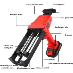 Súng Cầm Tay Điện Bắn Keo SAVETO + 2 Pin Lithium 16.8V (4000mmAh)