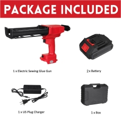 Súng Cầm Tay Điện Bắn Keo SAVETO + 2 Pin Lithium 16.8V (4000mmAh)