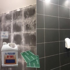 Nước tẩy xi măng HT01 can 1.8 Lít, tẩy ron gạch loại mạnh nhất tặng pad chà rửa, tẩy rong rêu cũ bẩn, đất cát, gỉ sét