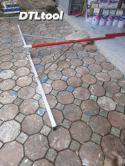 Thước gạt bê tông siêu phẳng dài 3m - Tay cầm 3 đoạn nối dài 5.4m
