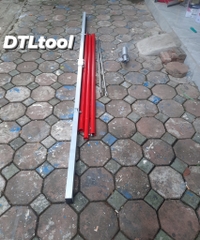 Thước gạt bê tông siêu phẳng dài 3m - Tay cầm 3 đoạn nối dài 5.4m