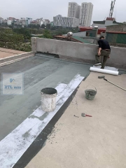 Vải Polyester có dệt khổ rộng 1m 60g/m² LDTL. Lưới Polyester chống thấm, gia cố góc chân tường, sàn mái