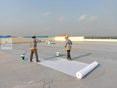 Vải Polyester có dệt khổ rộng 1m 60g/m² LDTL. Lưới Polyester chống thấm, gia cố góc chân tường, sàn mái