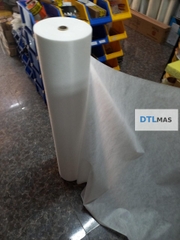 Vải Polyester có dệt khổ rộng 1m 60 - 65g/m² VDTL. Lưới Polyester chống thấm, gia cố góc chân tường, sàn mái