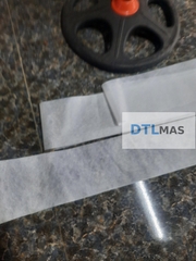 Vải Polyester có dệt khổ rộng 10cm 60 - 65g/m² VDTL. Lưới Polyester chống thấm, gia cố vết nứt, sàn mái