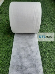 Vải Polyester có dệt khổ rộng 15cm 60 - 65g/m² VDTL. Lưới Polyester chống thấm, gia cố góc chân tường, sàn mái