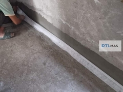 Vải Polyester có dệt khổ rộng 15cm 60 - 65g/m² VDTL. Lưới Polyester chống thấm, gia cố góc chân tường, sàn mái