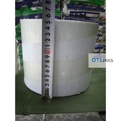 Vải Polyester có dệt khổ rộng 15cm 60 - 65g/m² VDTL. Lưới Polyester chống thấm, gia cố góc chân tường, sàn mái
