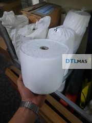 Vải Polyester có dệt khổ rộng 15cm 60 - 65g/m² VDTL. Lưới Polyester chống thấm, gia cố góc chân tường, sàn mái