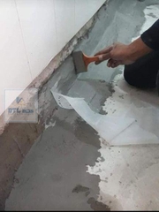 Vải Polyester có dệt khổ rộng 15cm 60 - 65g/m². Lưới Polyester chống thấm, gia cố góc chân tường, sàn mái
