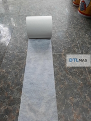Vải Polyester có dệt khổ rộng 20cm 60 - 65g/m² VDTL. Lưới Polyester chống thấm, gia cố góc chân tường, sàn mái