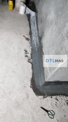 Vải Polyester có dệt khổ rộng 20cm 60 - 65g/m² VDTL. Lưới Polyester chống thấm, gia cố góc chân tường, sàn mái