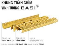 Khung trần chìm Vĩnh Tường - V Viền 4000mm