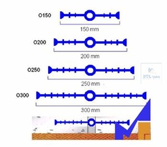 VINSTOPS O200E- Băng Cản Nước PVC Cho Khe Lún, Khe Co Giãn Bê Tông - Khổ Rộng 200mm