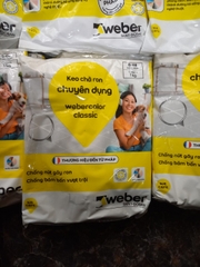 Weber Color Classic - Keo chà ron chuyên dụng cho khu vực khô ráo. Mạch rộng 1-6mm