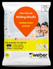 Weber Color Power - Keo chà ron chuyên dụng cho khu vực khô ẩm ướt. Mạch rộng 1-6mm