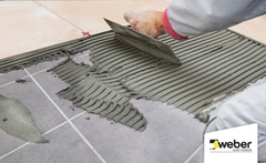 Weber.tai 2 in 1 20Kg - Keo dán gạch hỗ trợ CHỐNG THẤM và chuyên dán GẠCH CHỒNG GẠCH