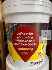 Weberdry Top 15kg - Chống thấm 2 Thành phần Xi Măng + Polymer đàn hồi cao