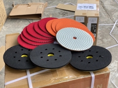 Đĩa Nhựa Mài Sàn Đường Kính 180mm dày 3.5mm - Phíp Mài Đánh Bóng Sàn Bê Tông, Sàn Đá. Lá Số Mài Sàn