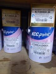 Sơn Phủ Epoxy KCC ET5660 A1000 Bộ 4L – 2 Thành Phần Hệ Lăn Màu Trắng