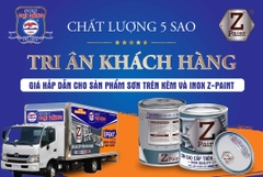 Z-PAINT 2.5Kg Trắng - Sơn phủ cao cấp trên Kẽm và Inox