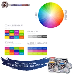 Z-PAINT 2.5Kg Trắng - Sơn phủ cao cấp trên Kẽm và Inox
