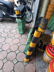 Thanh ốp góc kích thước 800x100x10mm Tròn ADTL. Dán Decal phản quang. Bảo vệ góc tường, góc cột. Bao phụ kiện lắp đặt