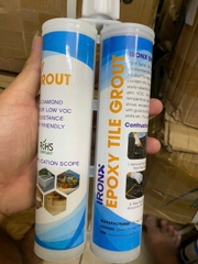Iron X – Keo chít mạch epoxy. Chống thấm, không bị ố màu - Tuýp 400ml+ Vòi bơm