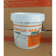 Keo trám trét, xử lý vết nứt co giãn Acrylic Sealant Hi-flex - Lon 5kg