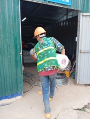 Nilon trải nền, lót nền đổ bê tông. Nilon loại dày 0.05mm, khổ 1.2m mở rộng 2.4m, 19-20m2/kg, cuộn khoảng 55kg